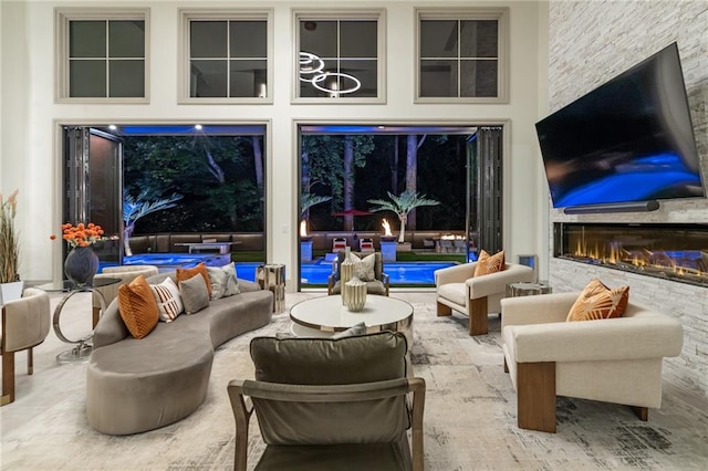 view of patio featuring an outdoor hangout area