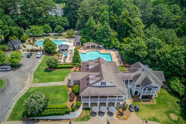 1485 Rolling Links Dr, Alpharetta, GA 30004 - view of subject property featuring a pool area
