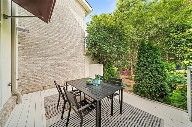 1344 Fernwood Cir NE, Brookhaven, GA 30319 - wooden deck featuring outdoor dining space