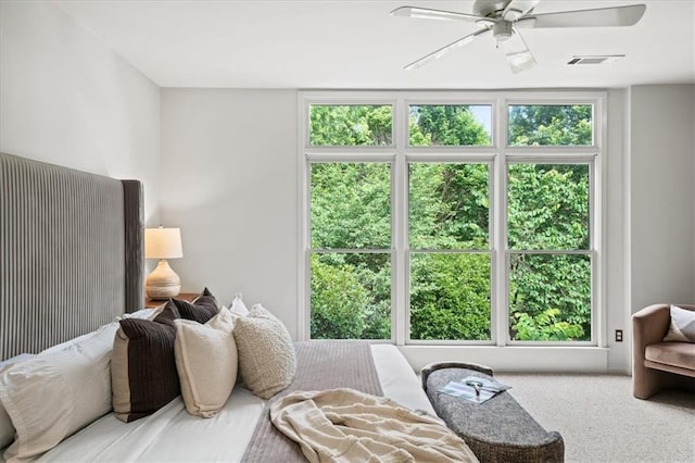 1344 Fernwood Cir NE, Brookhaven, GA 30319 - carpeted bedroom featuring a ceiling fan