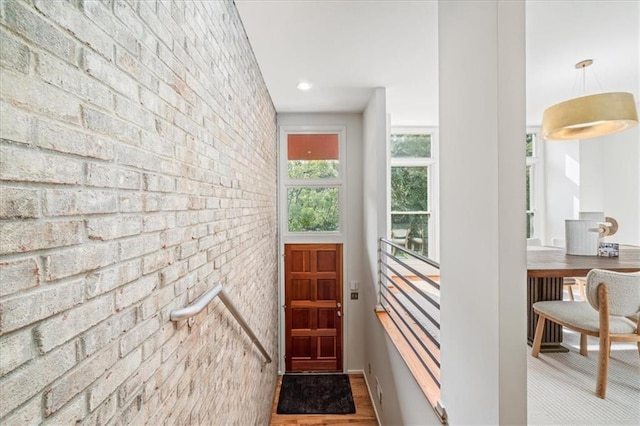 1344 Fernwood Cir NE, Brookhaven, GA 30319 - doorway to outside with brick wall