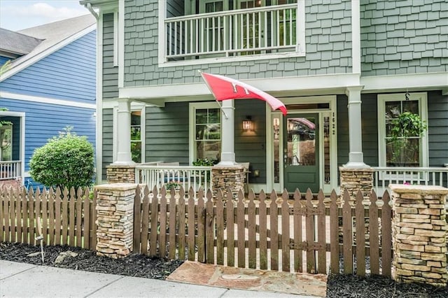 1622 Gates Pl NW, Atlanta, GA 30318 - doorway to property featuring covered porch
