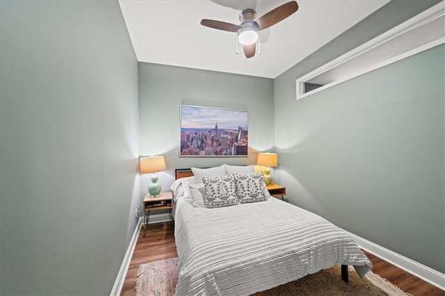 1622 Gates Pl NW, Atlanta, GA 30318 - bedroom with wood finished floors and ceiling fan