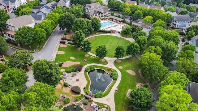 1622 Gates Pl NW, Atlanta, GA 30318 - aerial perspective of suburban area featuring a pool area
