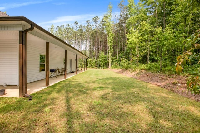 594 Maner Rd, Rockmart, GA 30153 - view of green lawn featuring a patio area