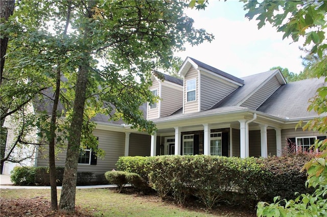 exterior space featuring a porch