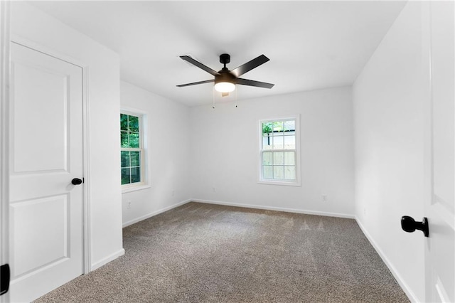 44 Crayton St, Rockmart, GA 30153 - spare room featuring carpet floors, ceiling fan, and baseboards