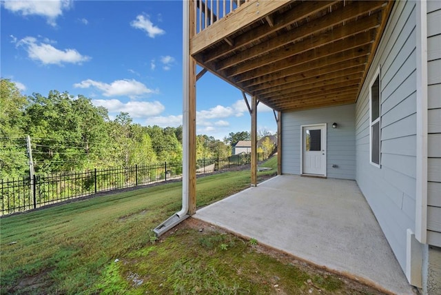 view of patio / terrace with a deck