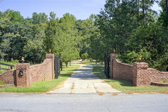 view of road with driveway