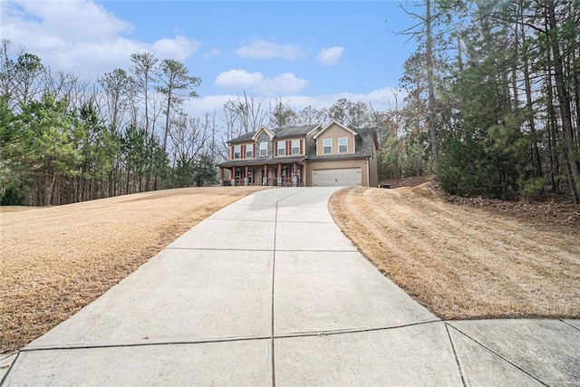 view of front of house featuring a garage