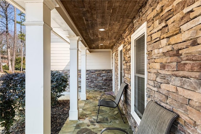 view of patio / terrace featuring a porch