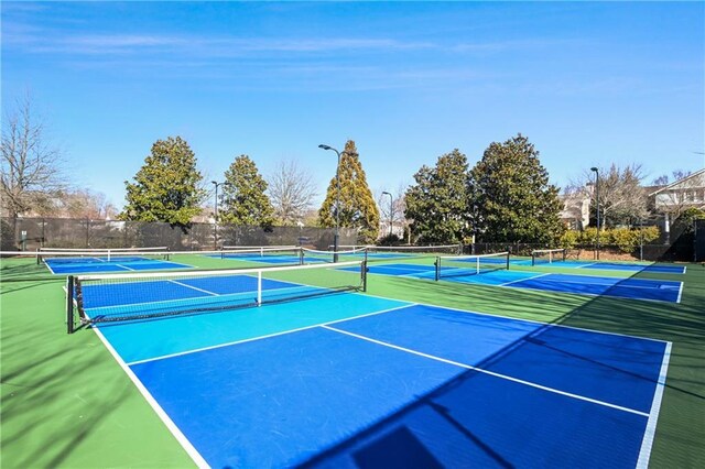 view of sport court featuring basketball court