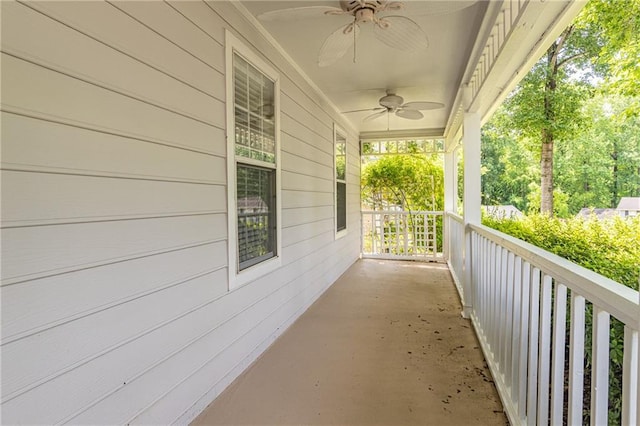 4307 Windward Ln, Norcross, GA 30093 - covered porch with a ceiling fan