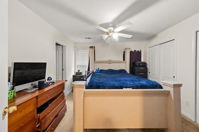 1955 Shawn Wayne Cir SE, Atlanta, GA 30316 - bedroom featuring light colored carpet, ceiling fan, and baseboards