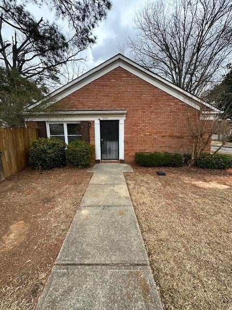 view of front of home