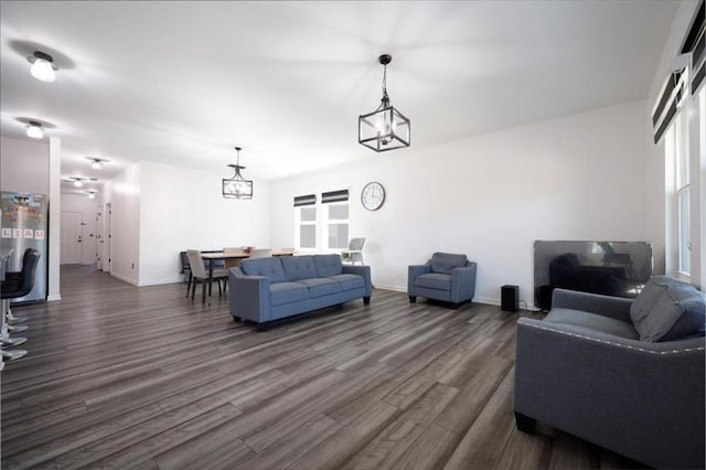 155 Knightsbridge Ln, Winder, GA 30680 - living area with dark wood-type flooring and baseboards