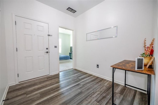 155 Knightsbridge Ln, Winder, GA 30680 - foyer entrance with dark wood-type flooring and baseboards
