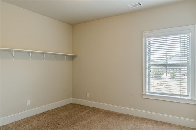 view of carpeted empty room