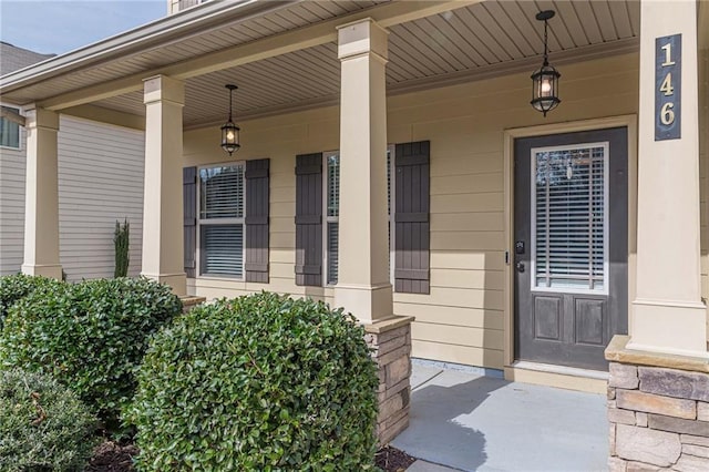 146 Blackgum Trce, Dallas, GA 30132 - entrance to property featuring a porch