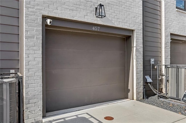 garage with central AC