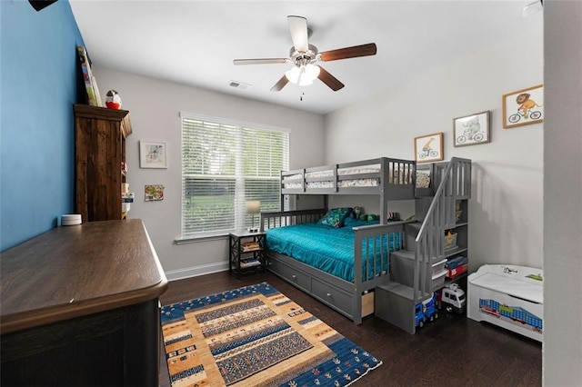 17 Twelve Oaks Dr SE, Cartersville, GA 30120 - bedroom featuring wood finished floors, baseboards, and a ceiling fan
