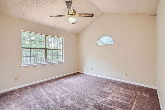 2068 Bedford Ct, Lithonia, GA 30058 - empty room with plenty of natural light, a textured ceiling, carpet floors, and ceiling fan