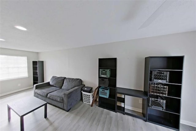 4701 Flat Shoals Rd Unit 50A, Union City, GA 30291 - living area with wood finished floors, baseboards, and recessed lighting