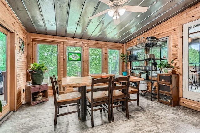 sunroom featuring a wealth of natural light