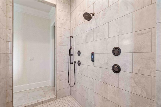 829 Christopher Rd, Sharpsburg, GA 30277 - full bath with tiled shower and baseboards