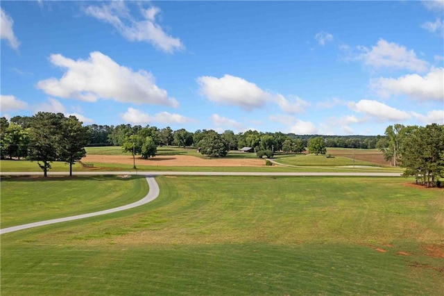829 Christopher Rd, Sharpsburg, GA 30277 - view of home's community featuring a lawn, golf course view, and view of scattered trees