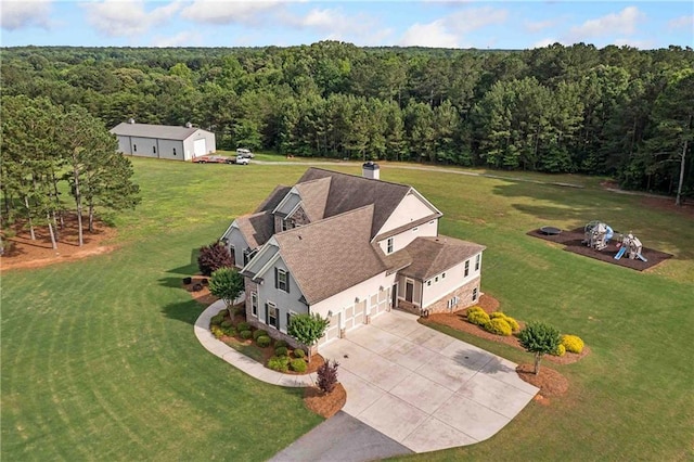 829 Christopher Rd, Sharpsburg, GA 30277 - view from above of property with a forest