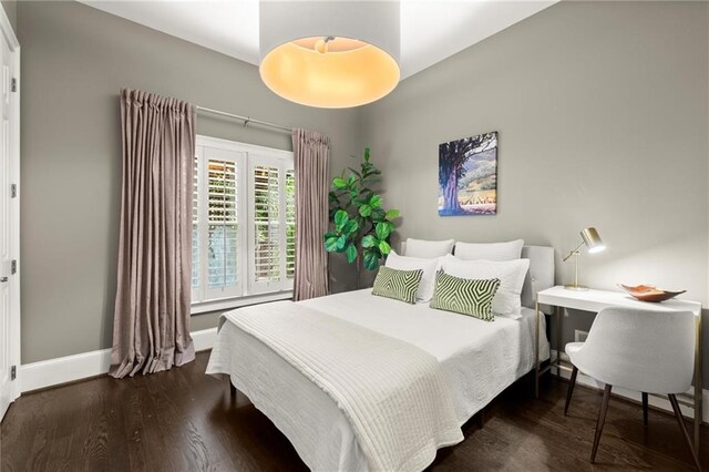 3749 Watkins Pl NE, Brookhaven, GA 30319 - bedroom with wood finished floors and baseboards