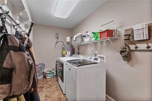 166 Woodford Way SE, Calhoun, GA 30701 - washroom featuring separate washer and dryer and water heater