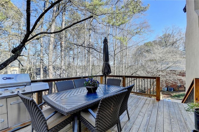 view of wooden terrace