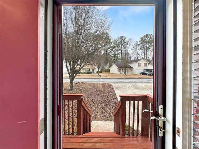 view of doorway to outside