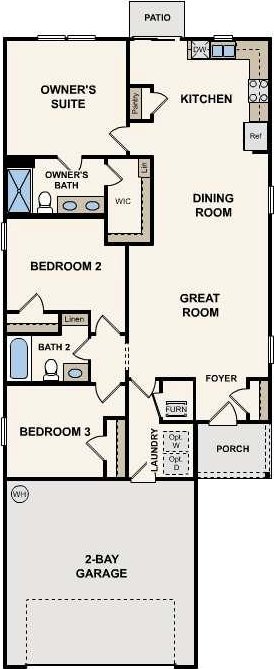154 Pinehurst Ct, Dublin, GA 31021 - view of room layout