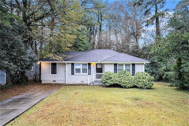 2791 Mcafee Rd, Decatur, GA 30032 - ranch-style home with a front lawn