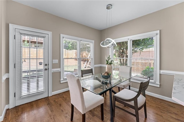 4648 Glenshire Pl, Atlanta, GA 30338 - dining room with wood finished floors and baseboards