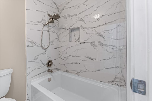 4648 Glenshire Pl, Atlanta, GA 30338 - bathroom featuring toilet and  shower combination