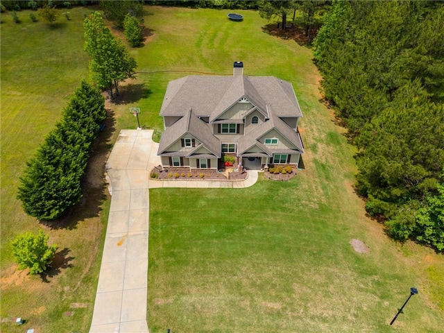 view from above of property