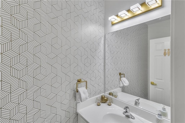bathroom featuring vanity