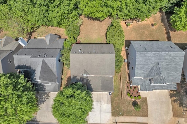 aerial view of residential area