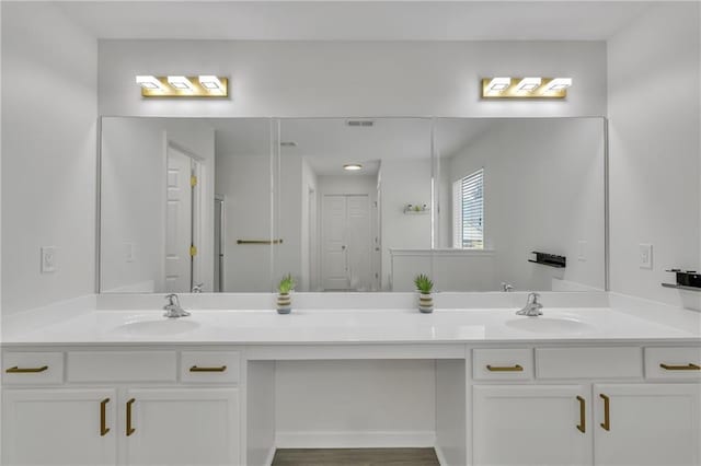full bath with double vanity