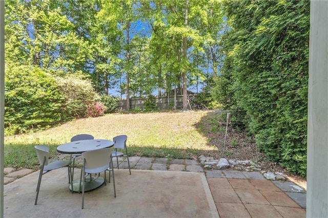 view of patio / terrace with outdoor dining space