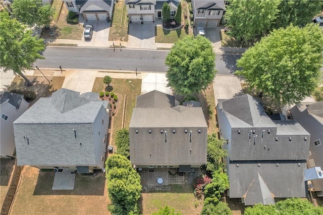 aerial view of residential area