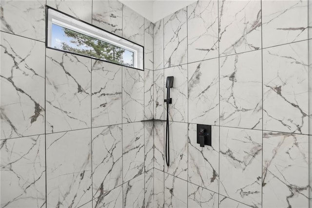 room details with tiled shower