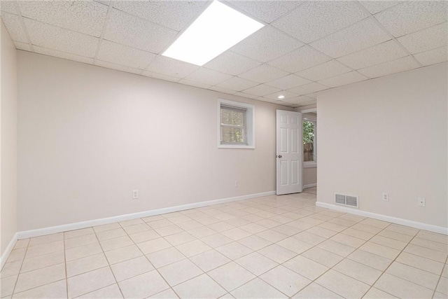 1402 Mclendon Dr, Decatur, GA 30033 - empty room with recessed lighting and a drop ceiling