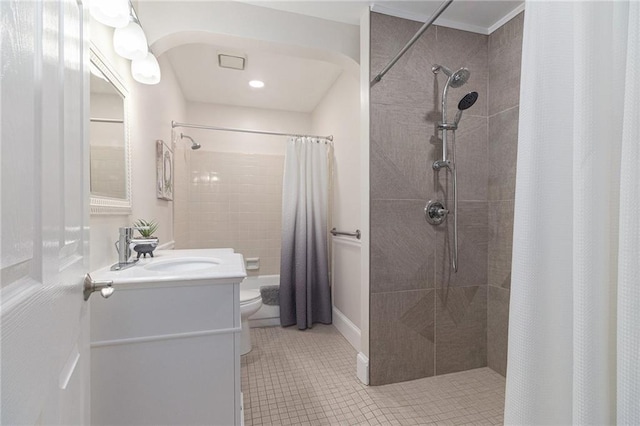 1402 Mclendon Dr, Decatur, GA 30033 - full bath featuring vanity and tile patterned floors