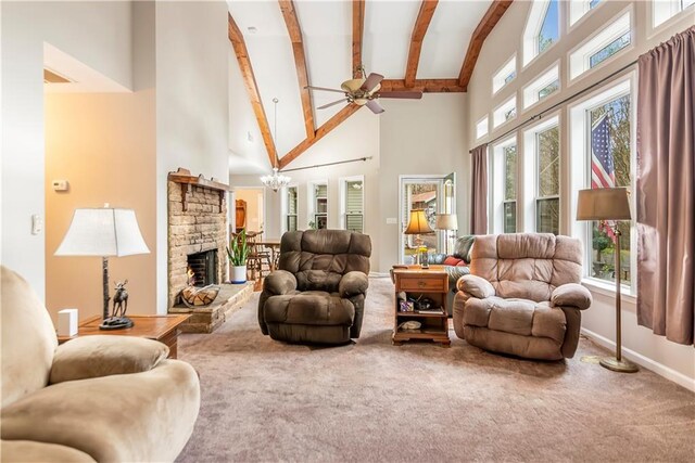 bedroom with ceiling fan and light colored carpet