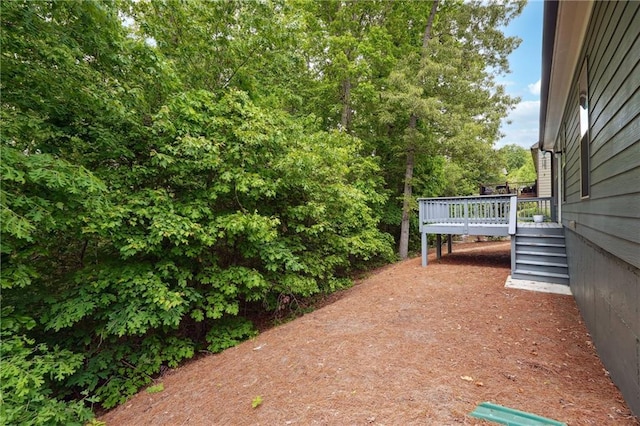 view of patio / terrace with a deck